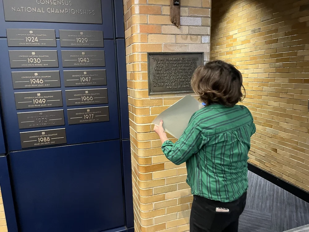 Win One For the Gipper Rubbing LE 100 — Kathleen Keifer